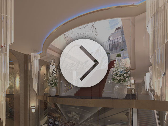 CGI ‘flythrough’ video of the Cellini’s/Balthazar Café de Paris concept