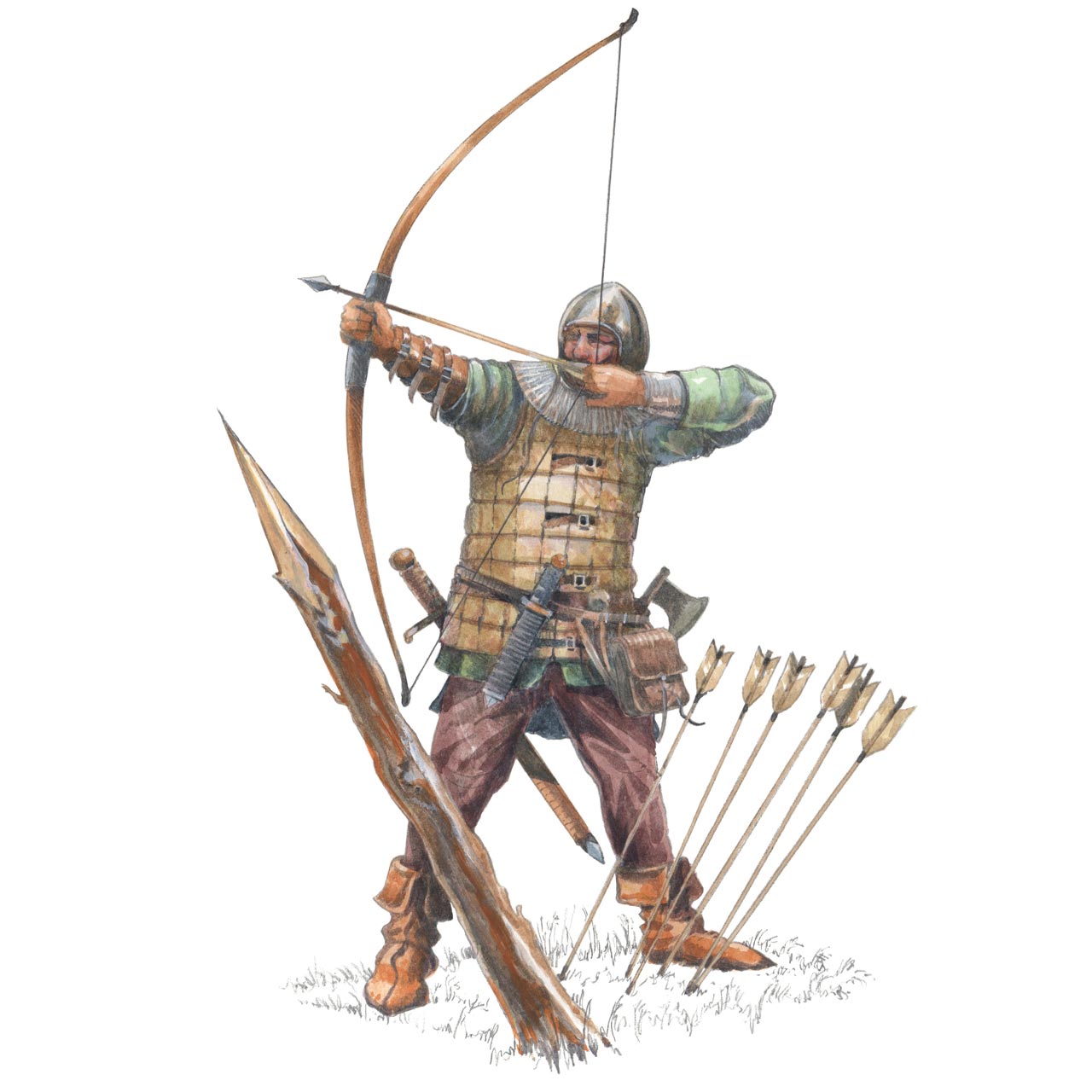 illustration of an archer