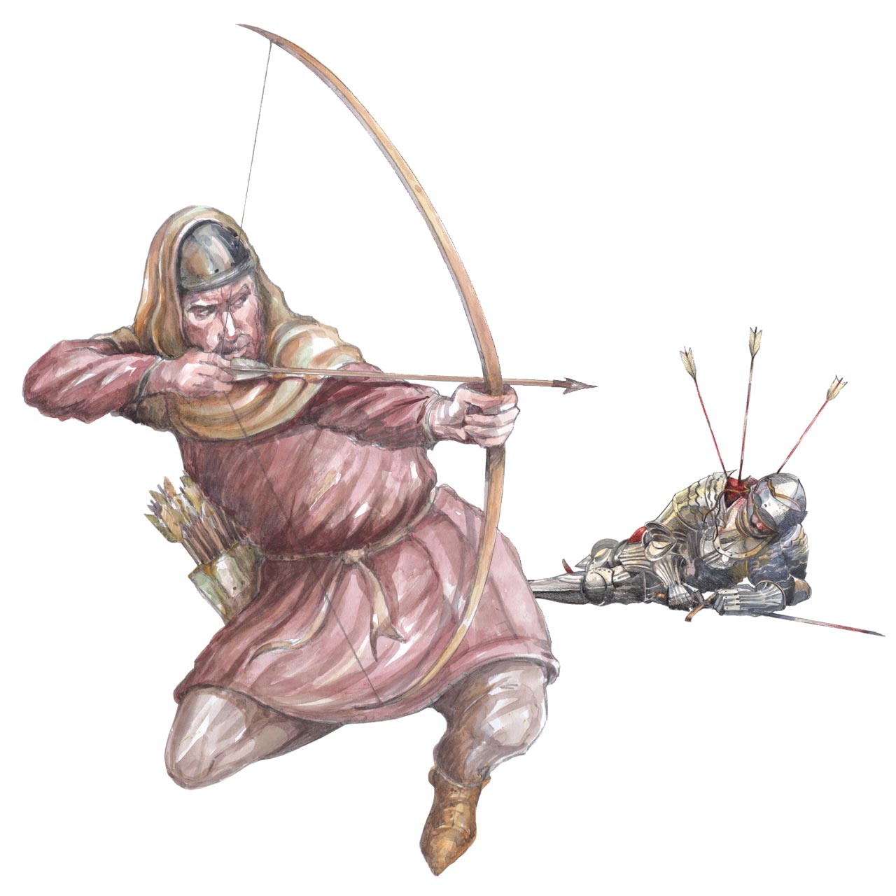 illustration of an archer