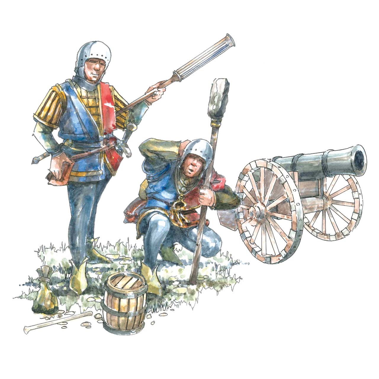 illustration of cannon operatives