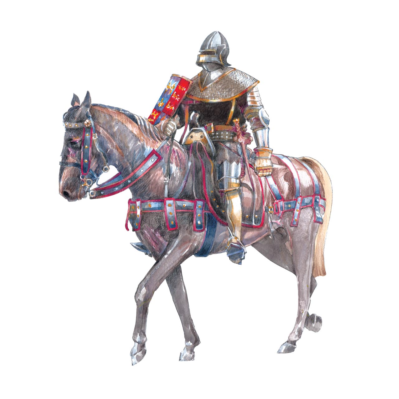 illustration of a horseman