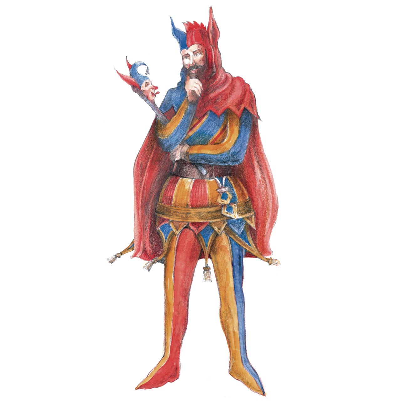 illustration of a jester