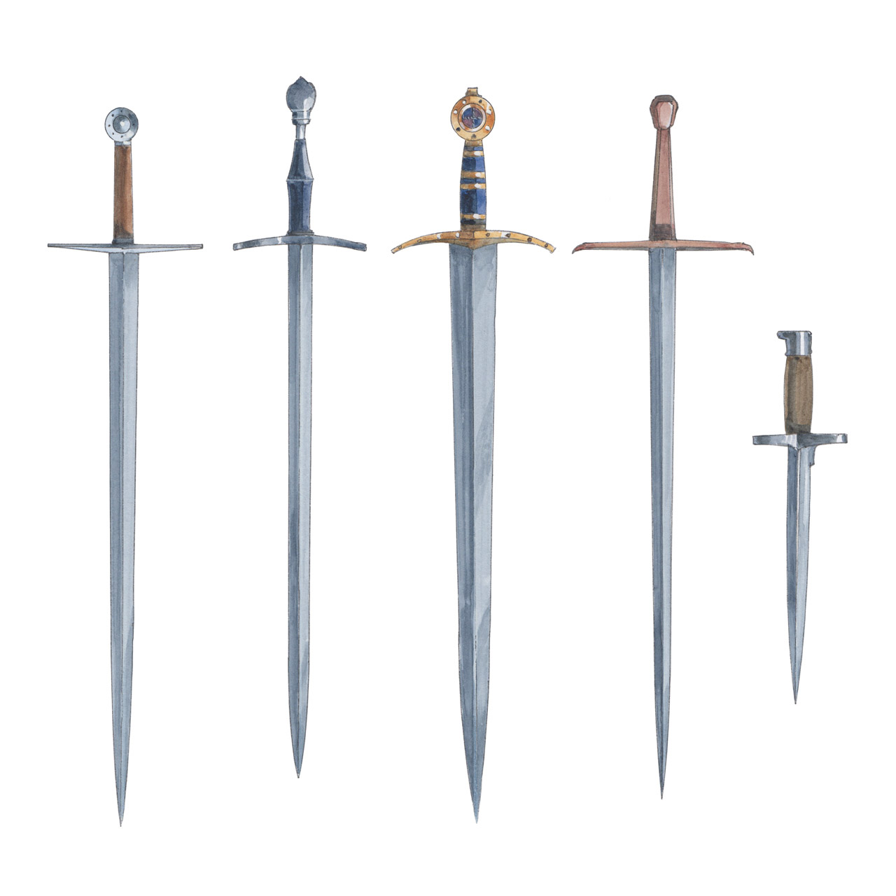 illustration of swords