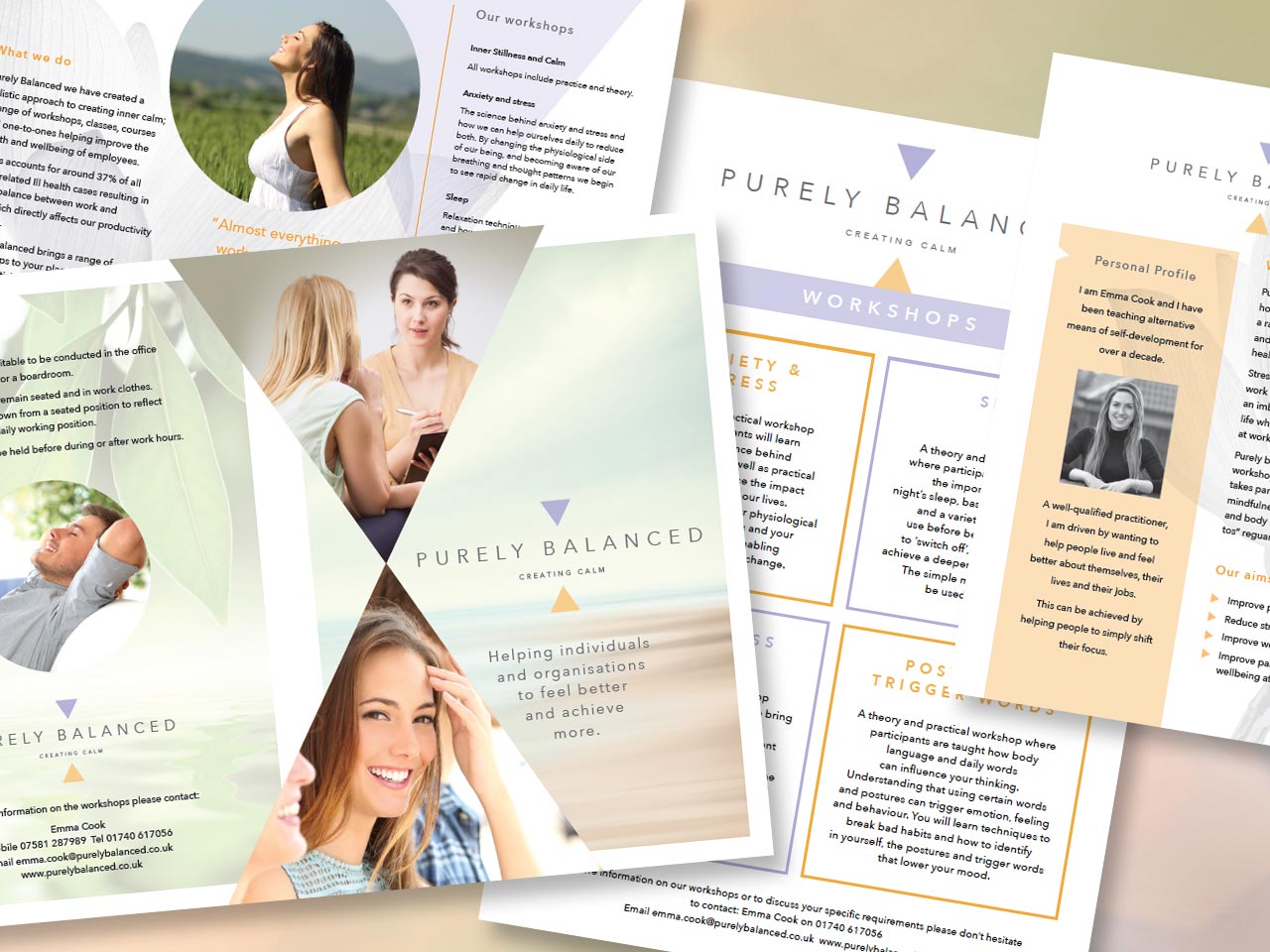 example pages from the sales presenter