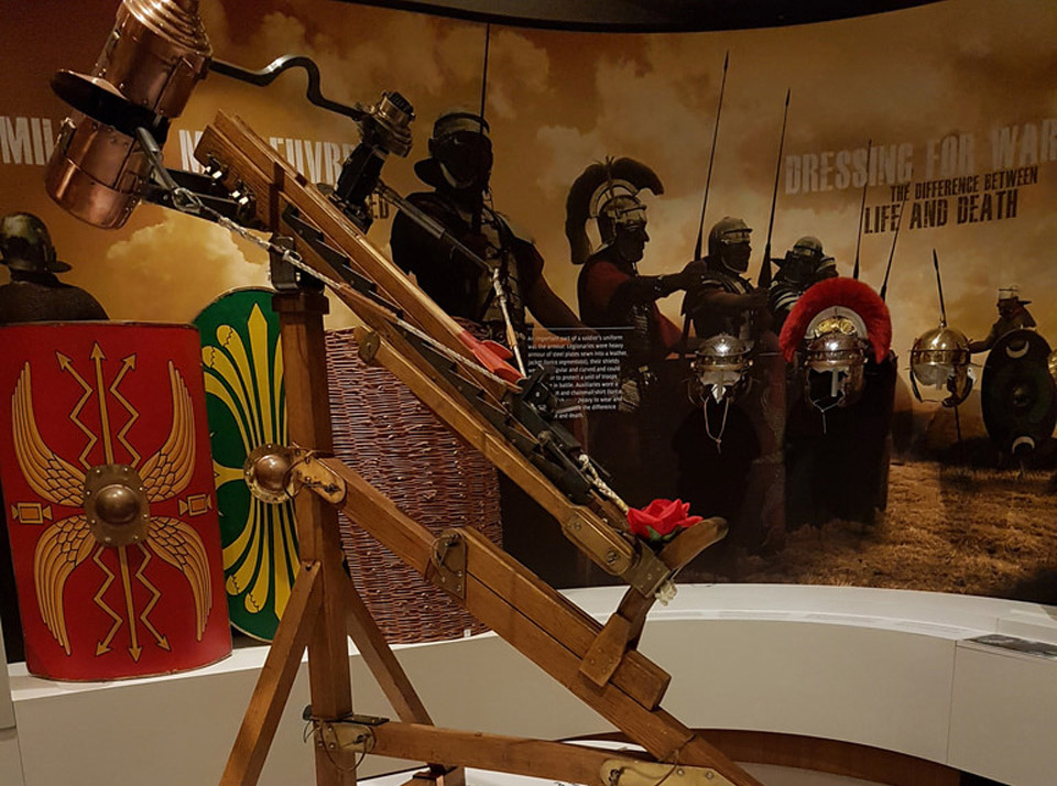 Roman Army Museum Ballista display